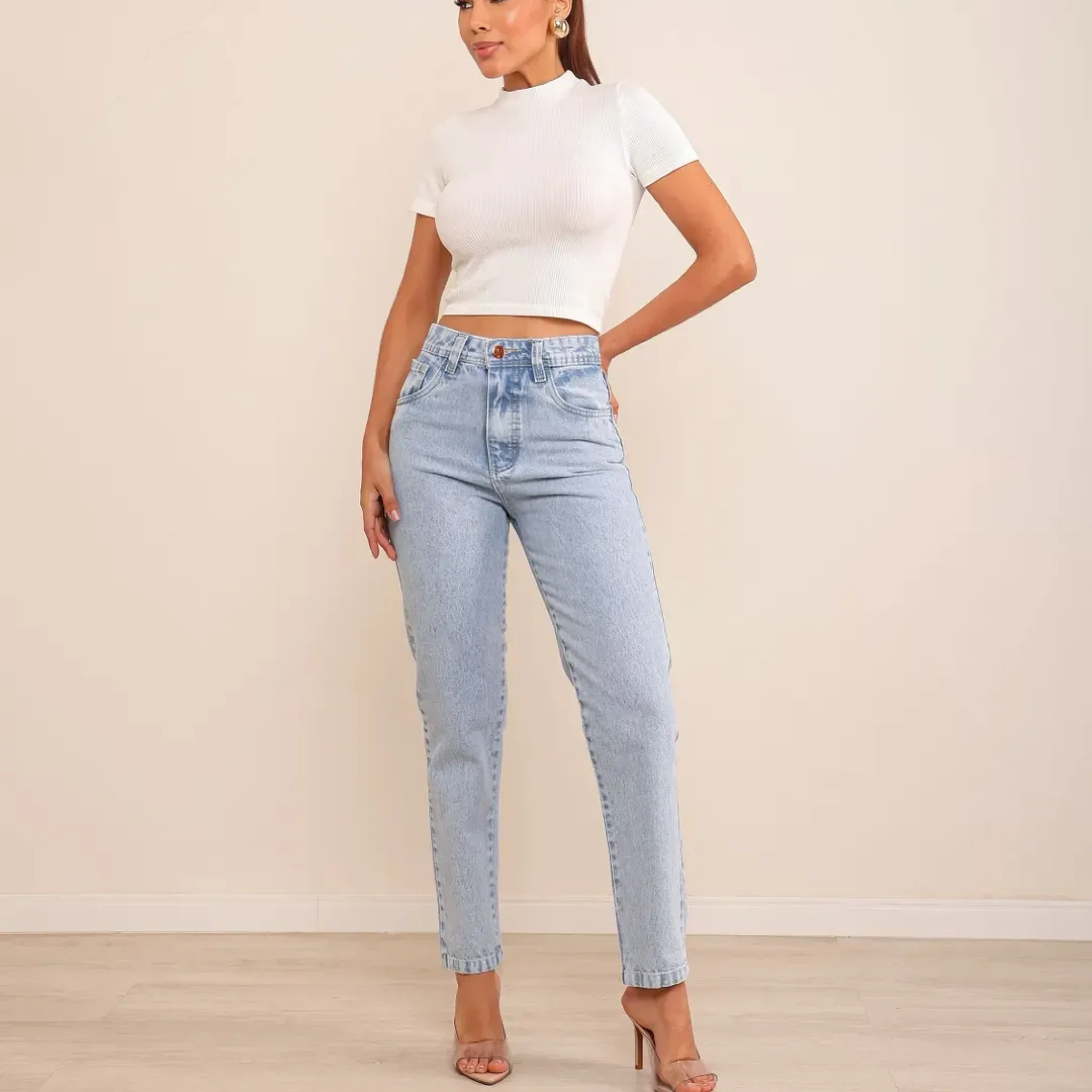 Calça mom jeans feminina - Image 03 (February 1, 2026)